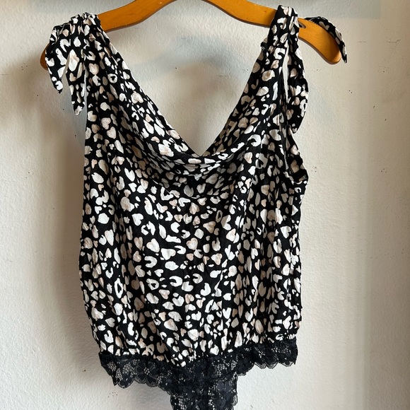 FP Intimately Bare It All Spotted Body suit Black Combo Size S - Picture 3 of 12